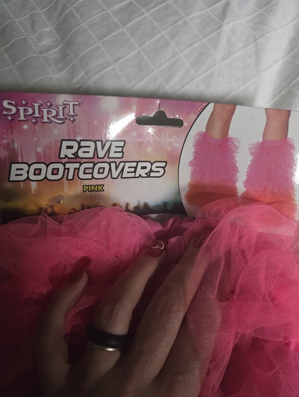 Spirit Hot Pink Rave Bootcovers - Fluffy Party Leg Warmers